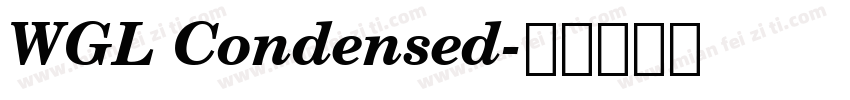 WGL Condensed字体转换